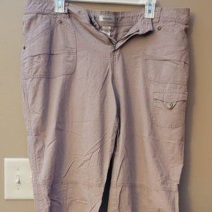 Ladies Dress Barn Light Purple Capris Size 16